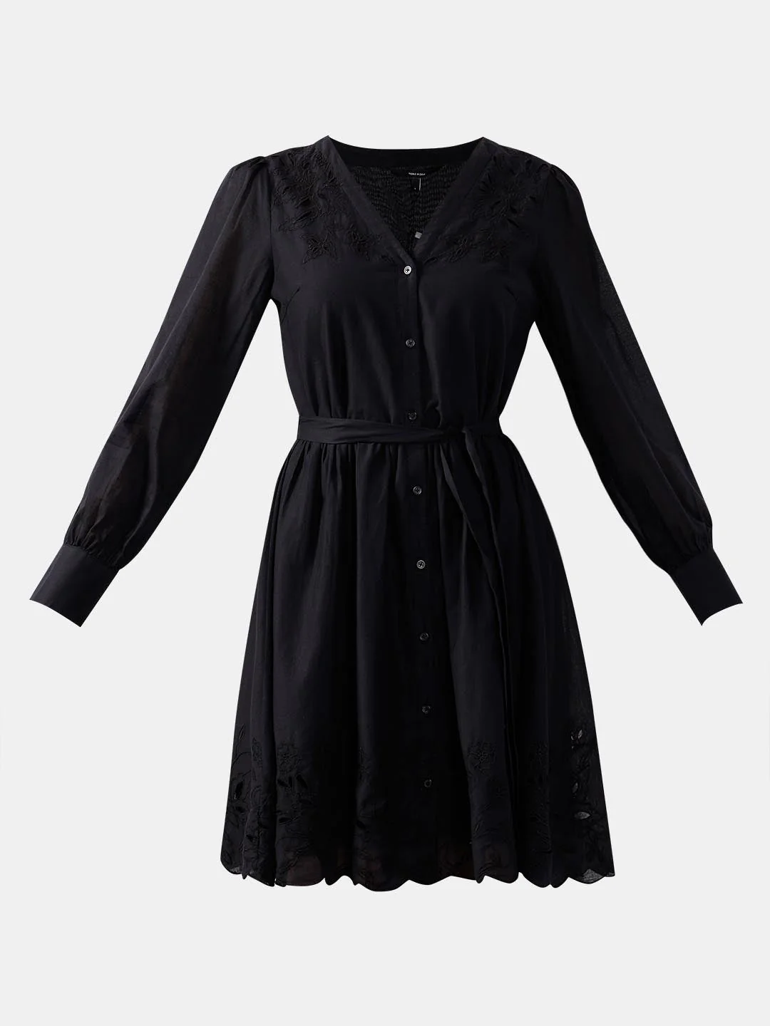 Vero Moda Black Mini Shirt Dress - Image 7