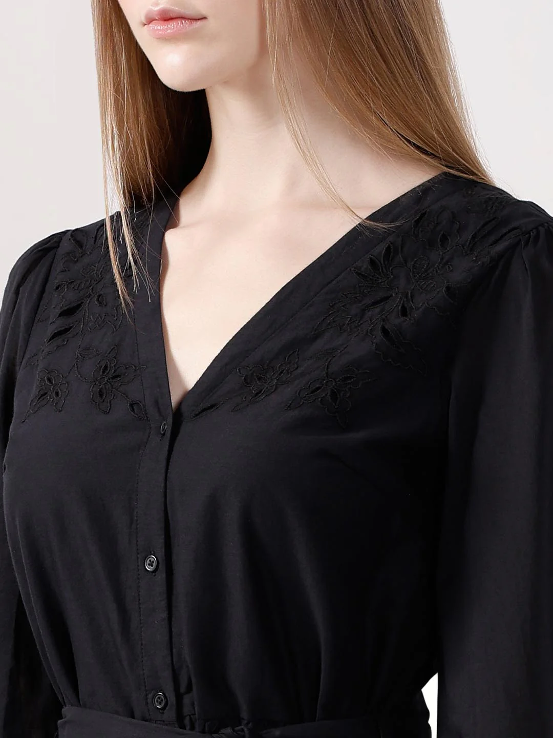 Vero Moda Black Mini Shirt Dress - Image 8