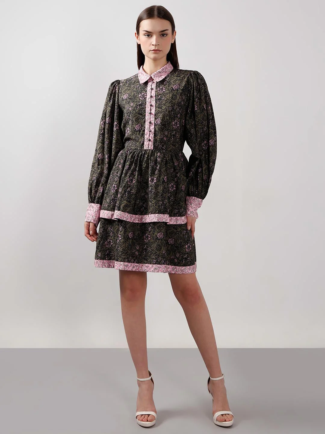 Vero Moda Black Printed Fit & Flare Dress - Image 5