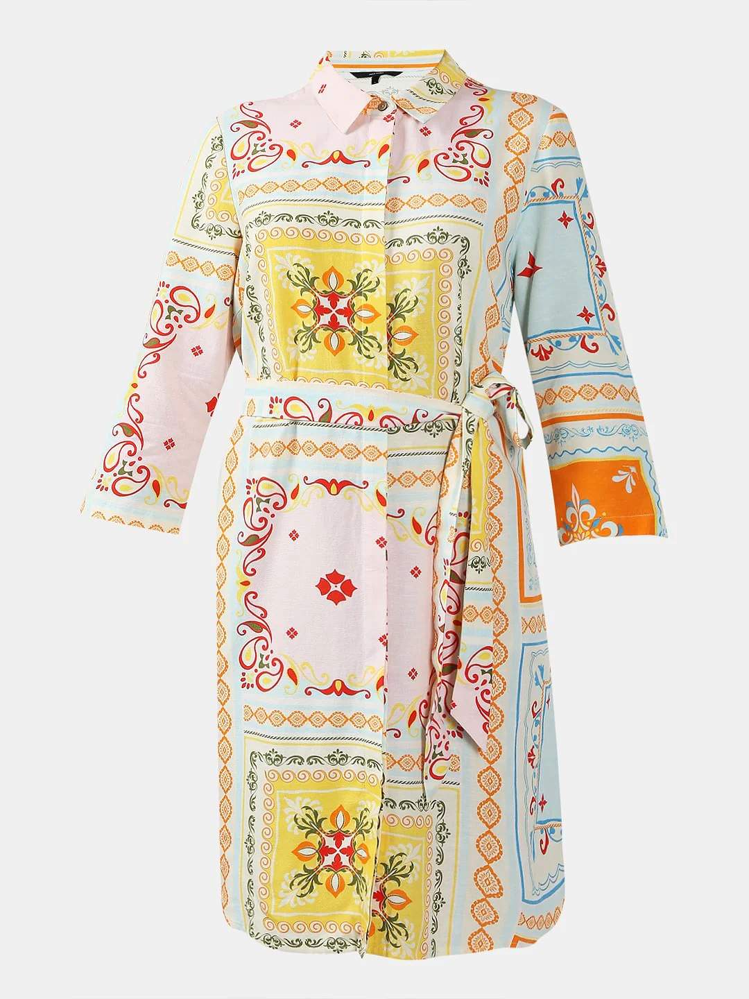 Multi-Colour Printed Shirt Dress - Image 7