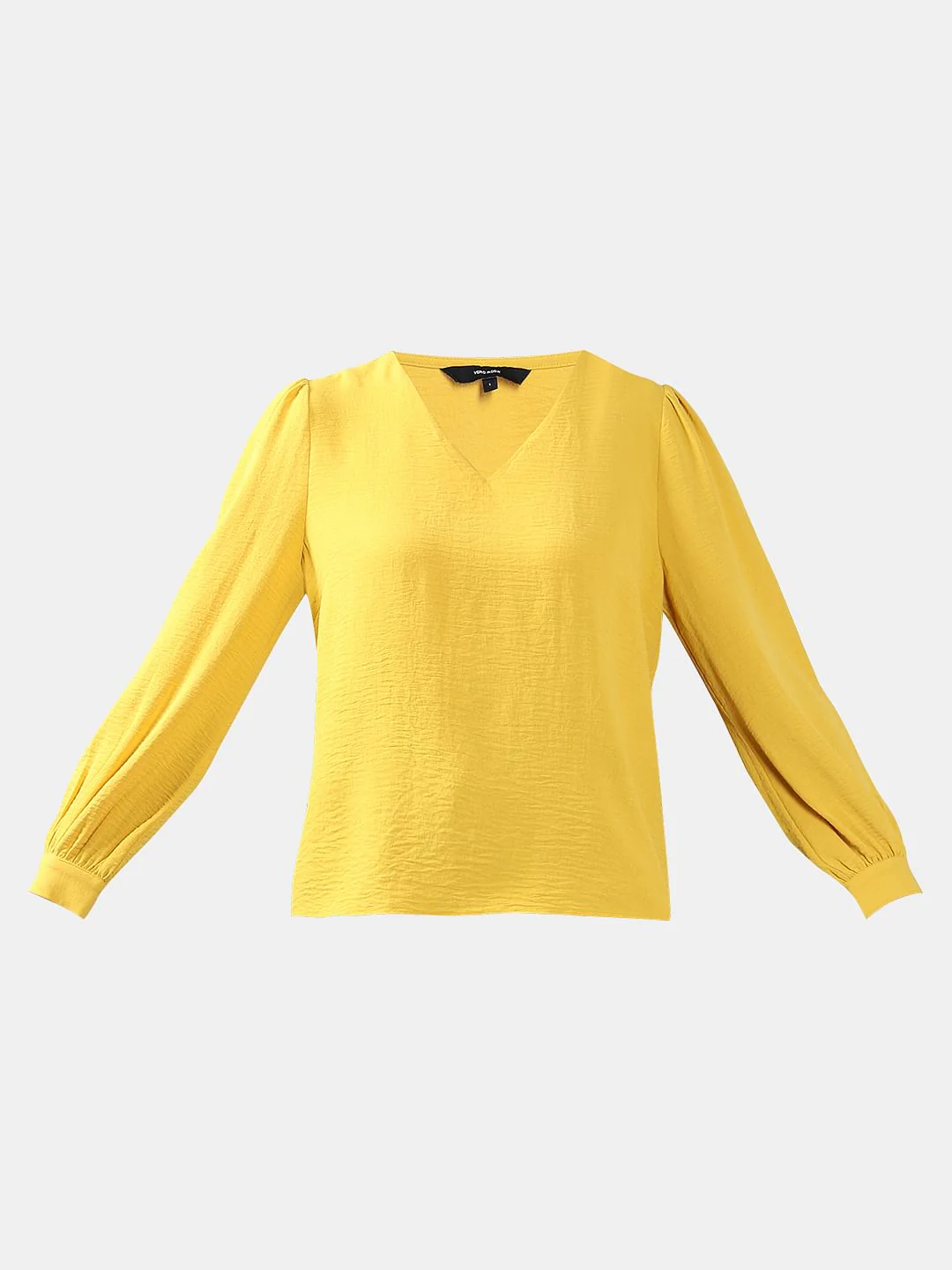 Yellow V Neck Top - Image 7