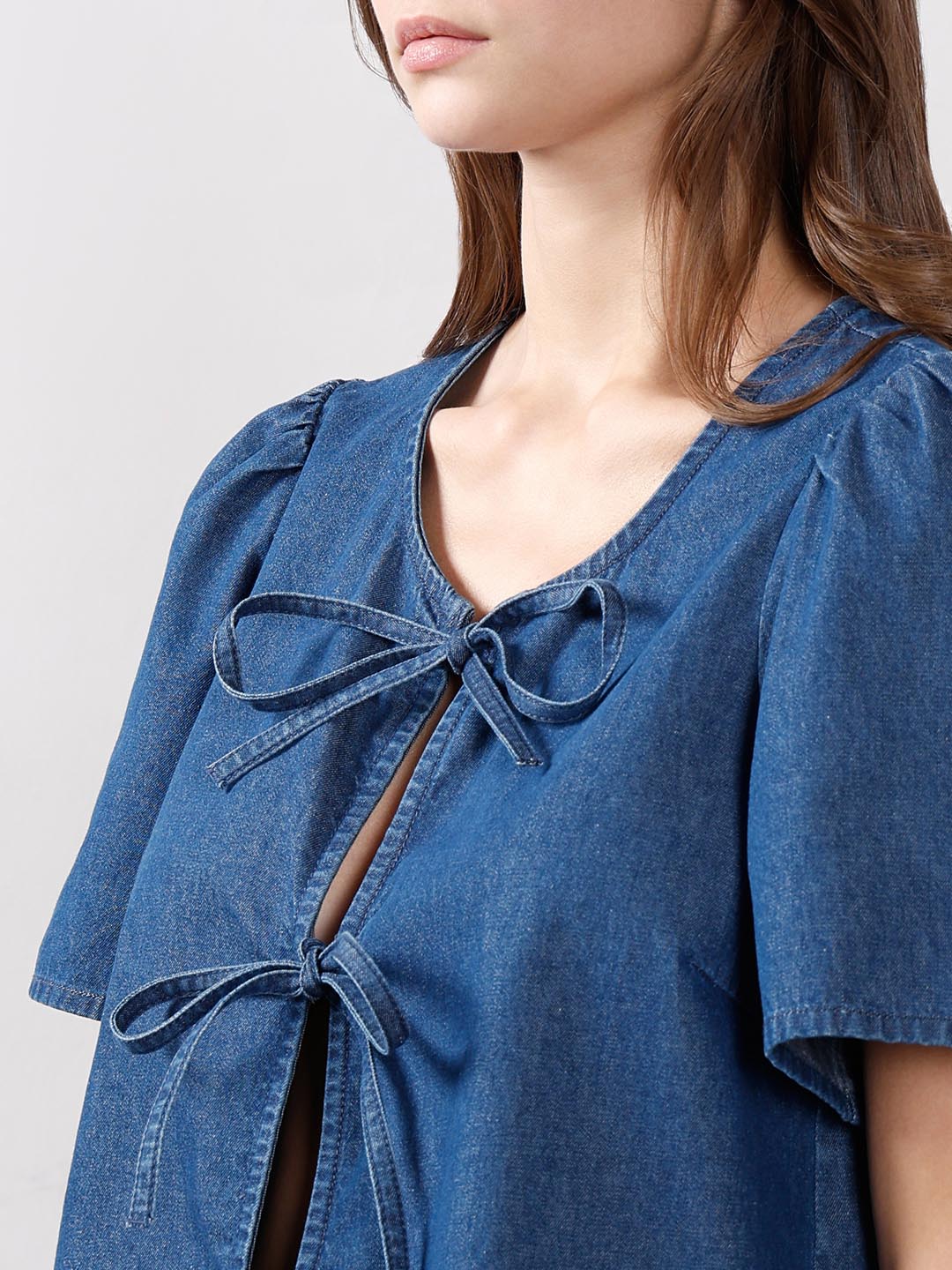 Vero Moda Blue Denim Top - Image 8