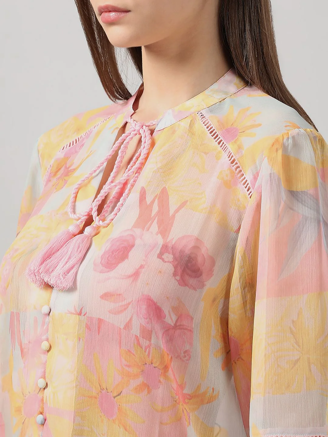Yellow Printed Top - Image 8