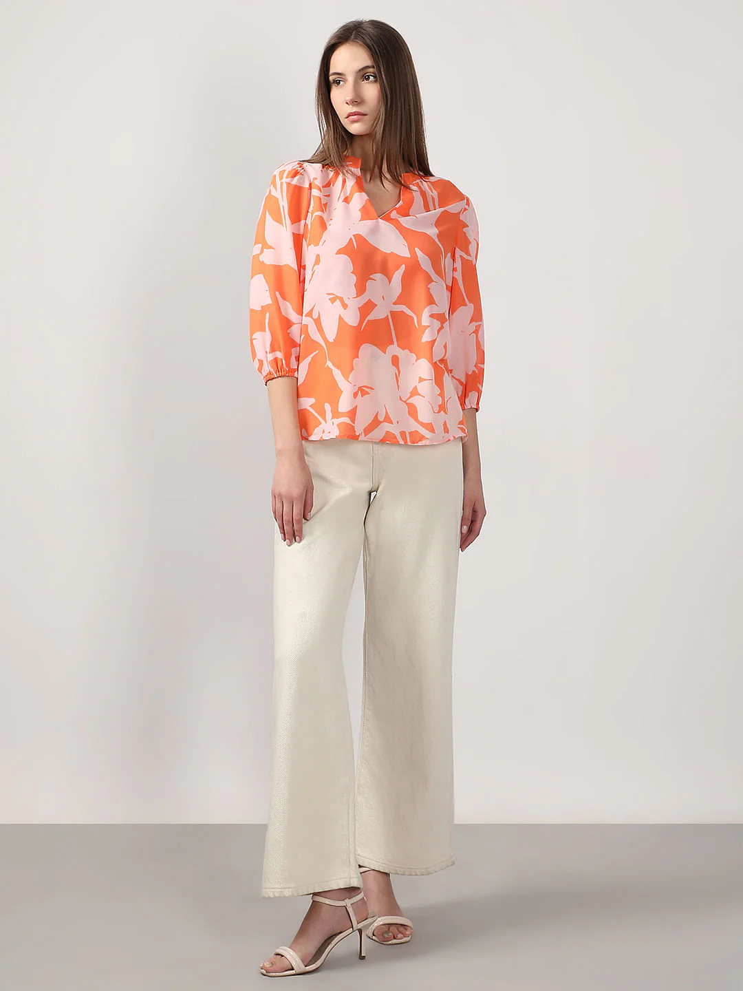 Orange Printed Top - Image 5