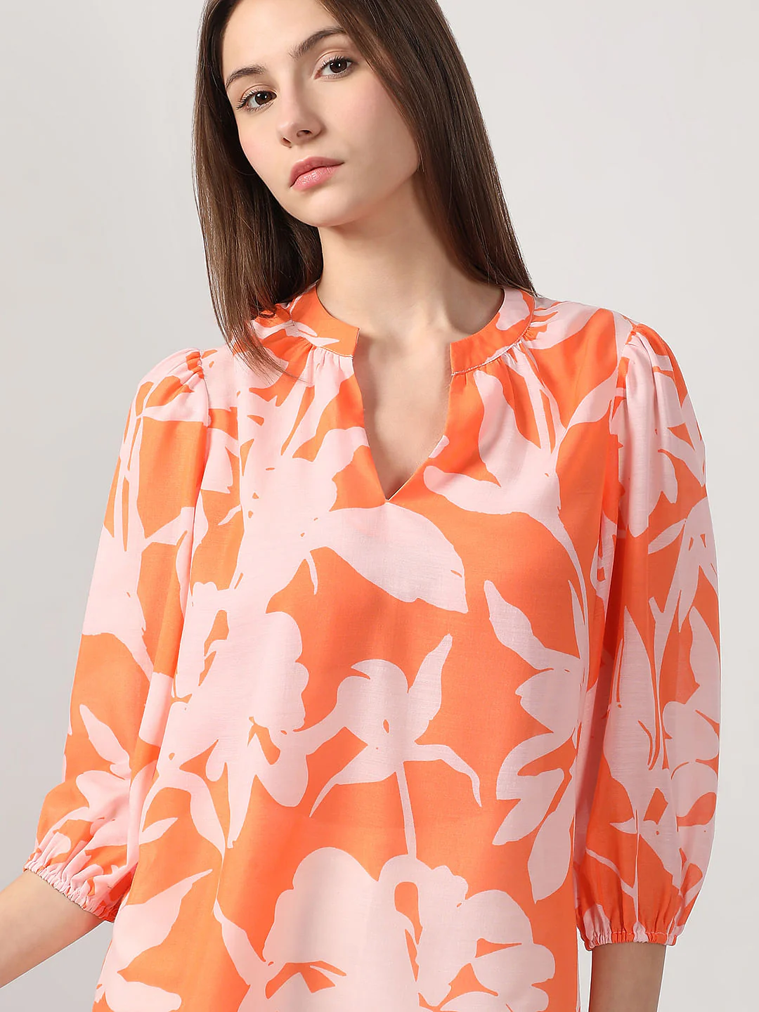 Orange Printed Top - Image 6