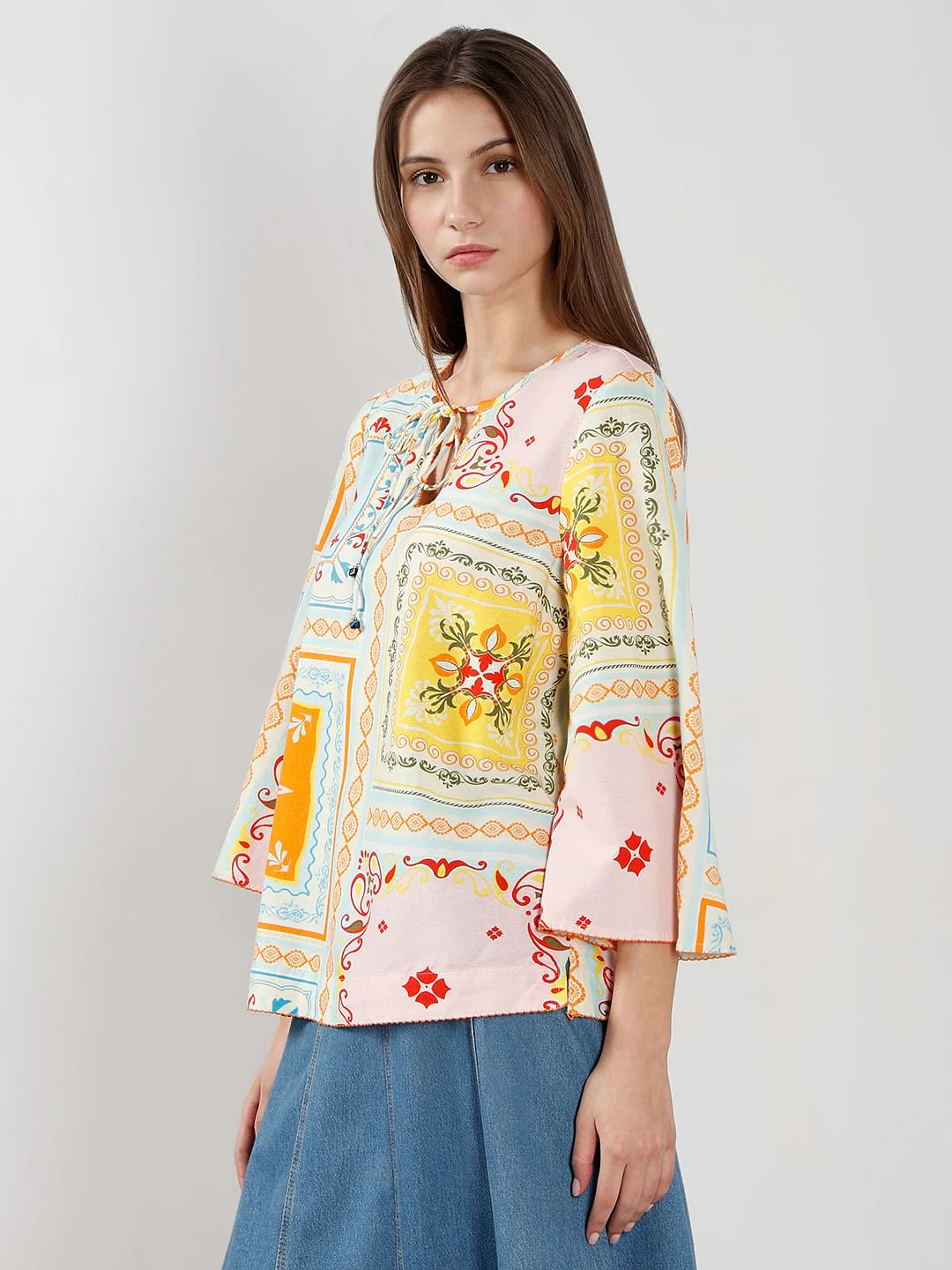 Multi-Colour Printed Top - Image 3