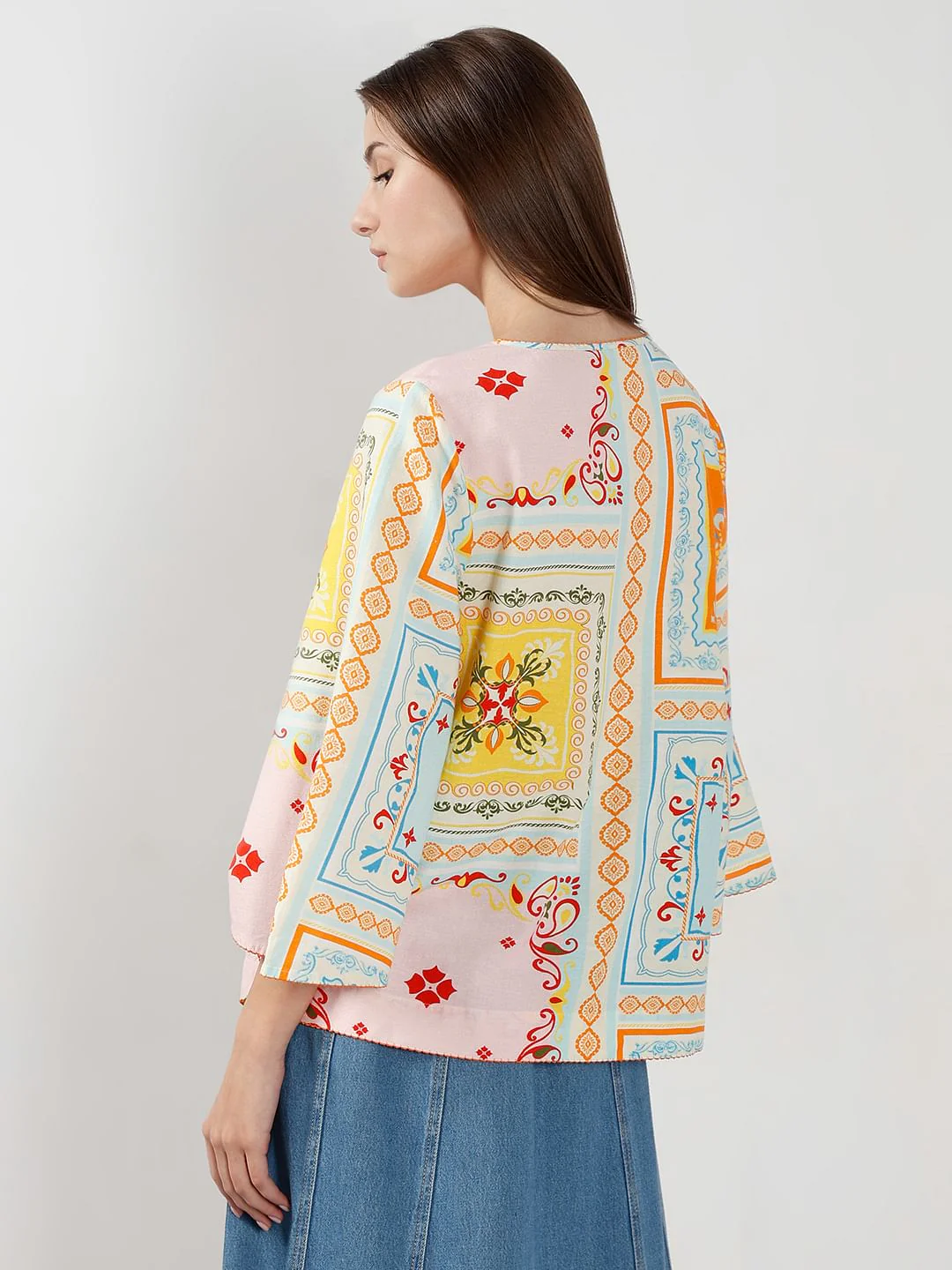 Multi-Colour Printed Top - Image 4