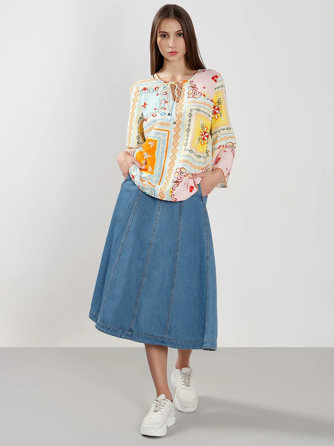 Multi-Colour Printed Top - Image 5