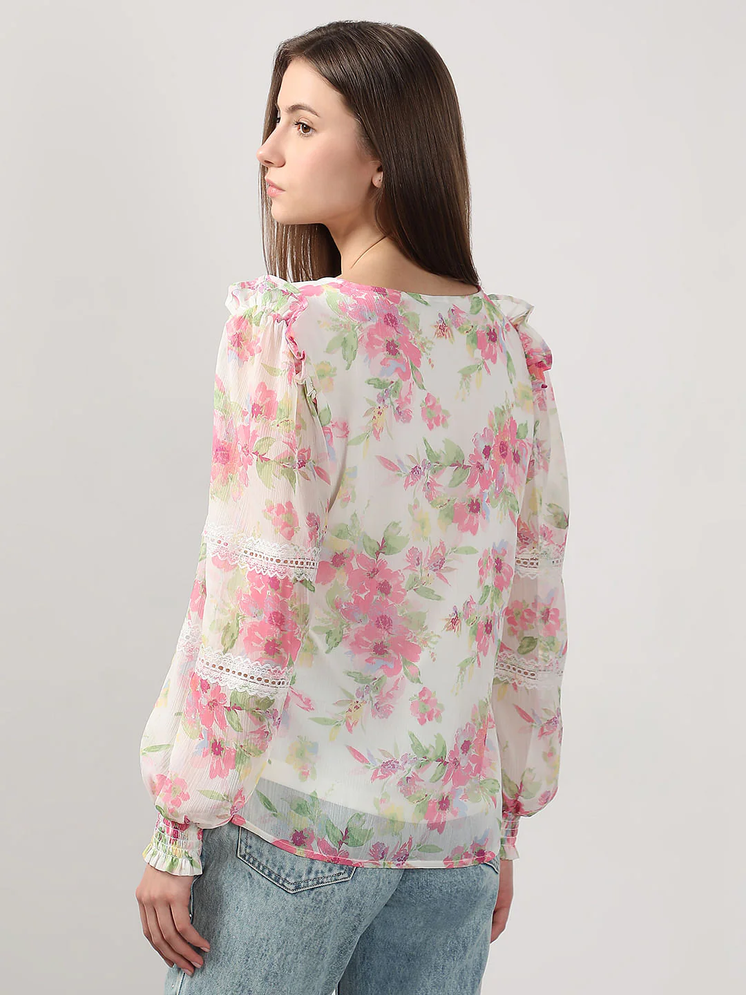 White Printed Top - Image 4
