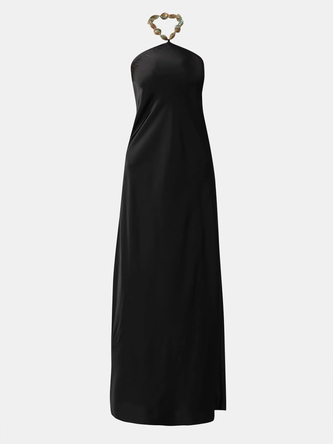 Black Halter Neck Dress - Image 7