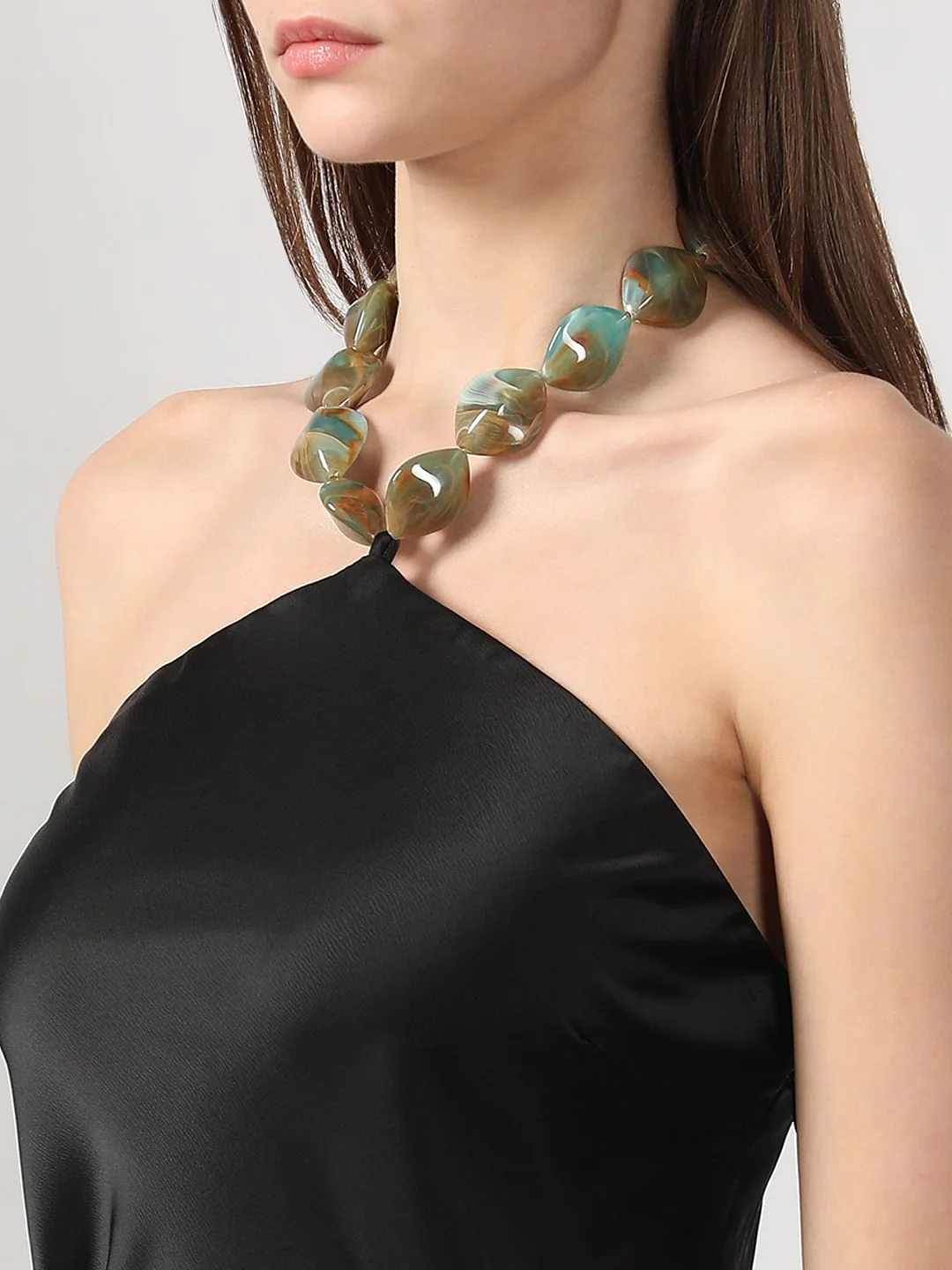 Black Halter Neck Dress - Image 8