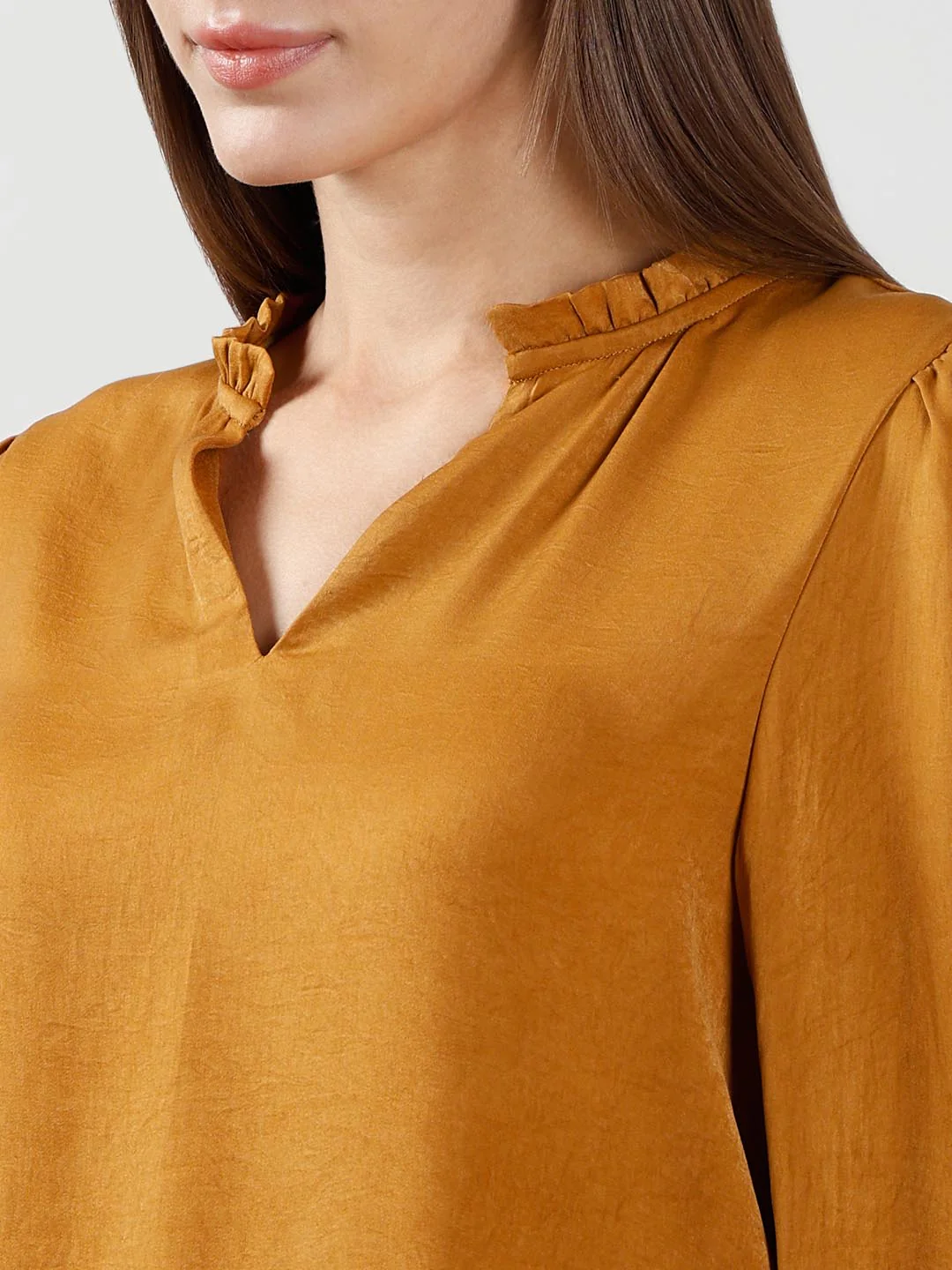 Vero Moda Mustard Full Sleeves Top - Image 8