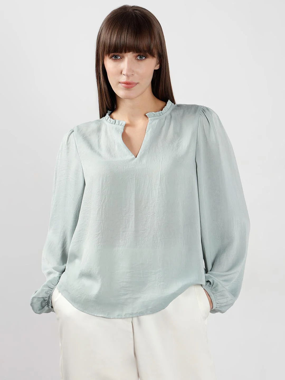 Vero Moda Mint Full Sleeves Top - Image 2