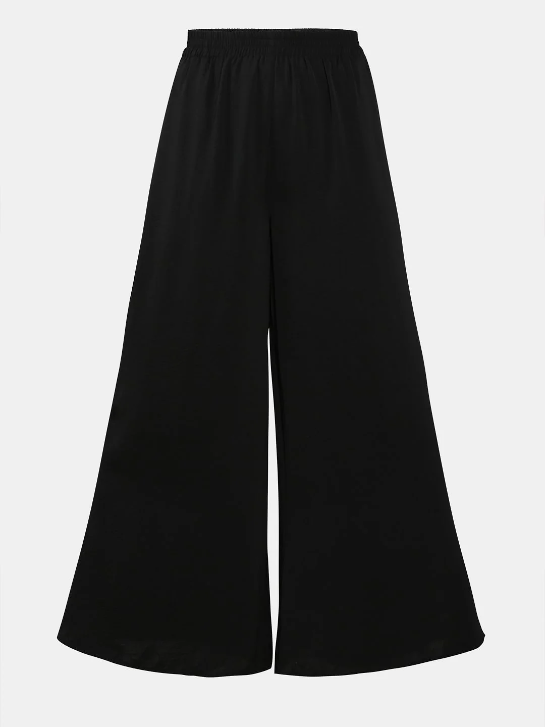 Black Wide Leg Trousers - Image 7