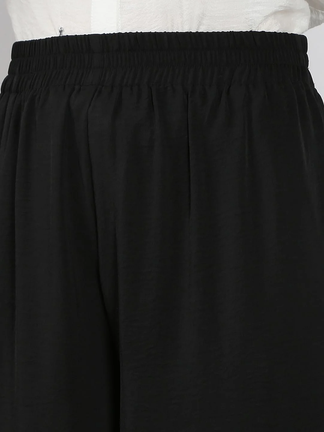 Black Wide Leg Trousers - Image 8