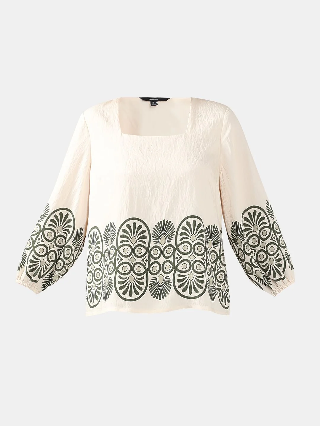 Ecru Printed Co-Ord Set Top - Image 7
