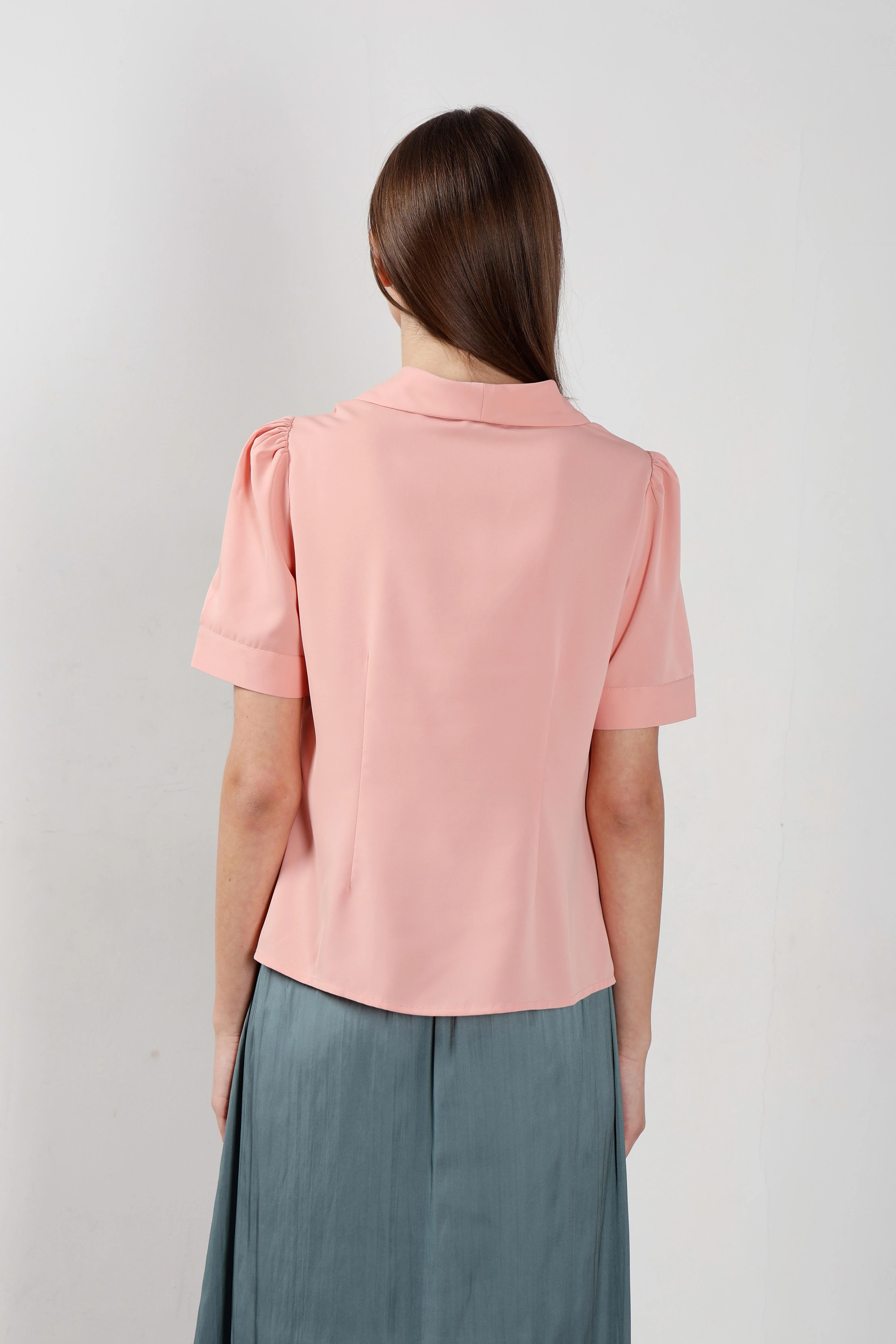Vero Moda Pink Shawl Collar Shirt - Image 10