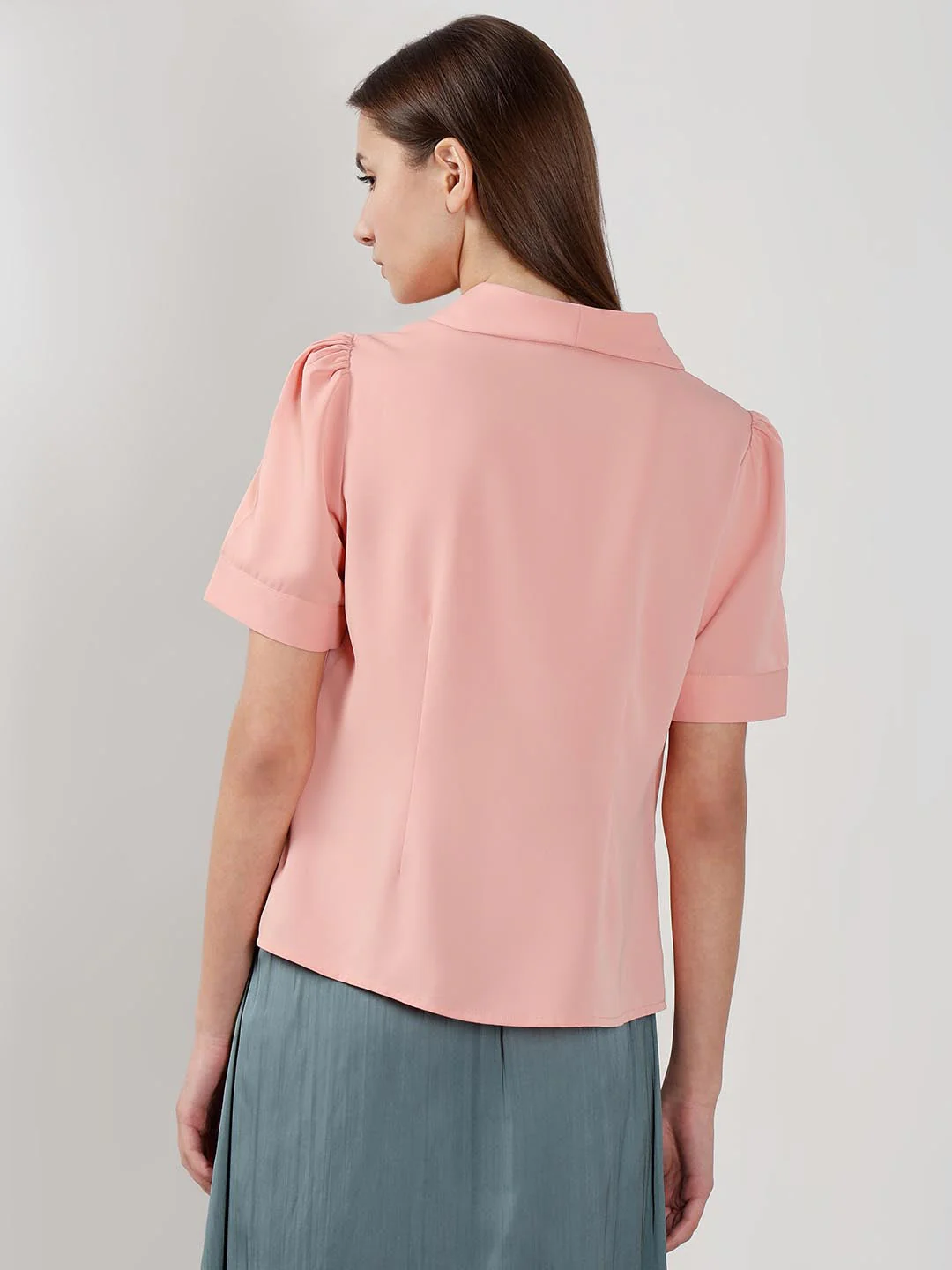 Vero Moda Pink Shawl Collar Shirt - Image 3