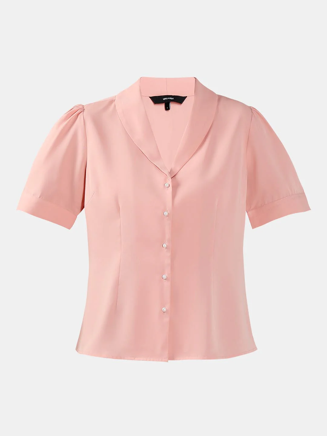 Vero Moda Pink Shawl Collar Shirt - Image 7