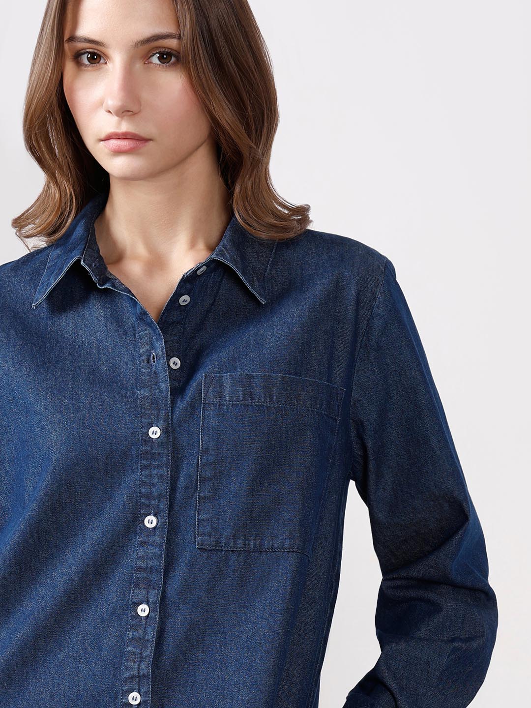 Blue Denim Shirt - Image 6