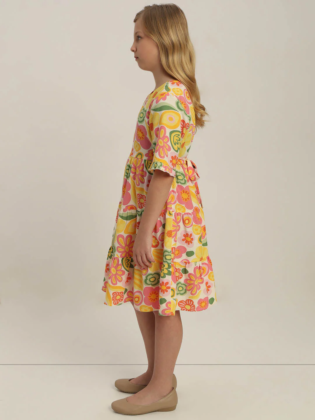 GIRLS Floral Fit & Flare Dress - Image 3