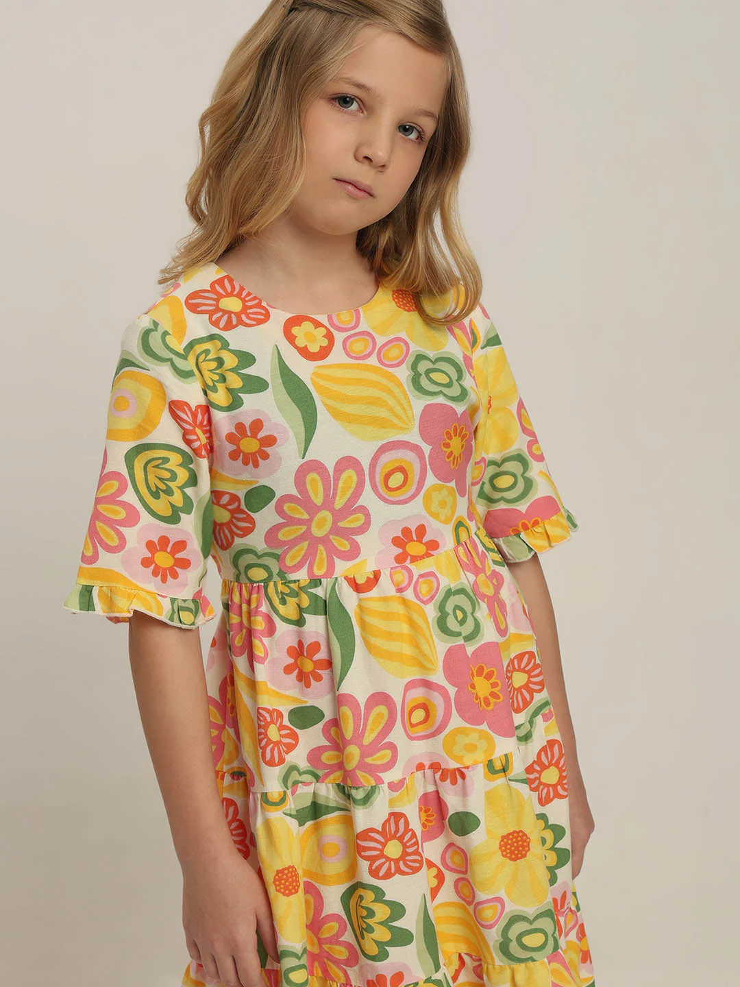 GIRLS Floral Fit & Flare Dress - Image 5
