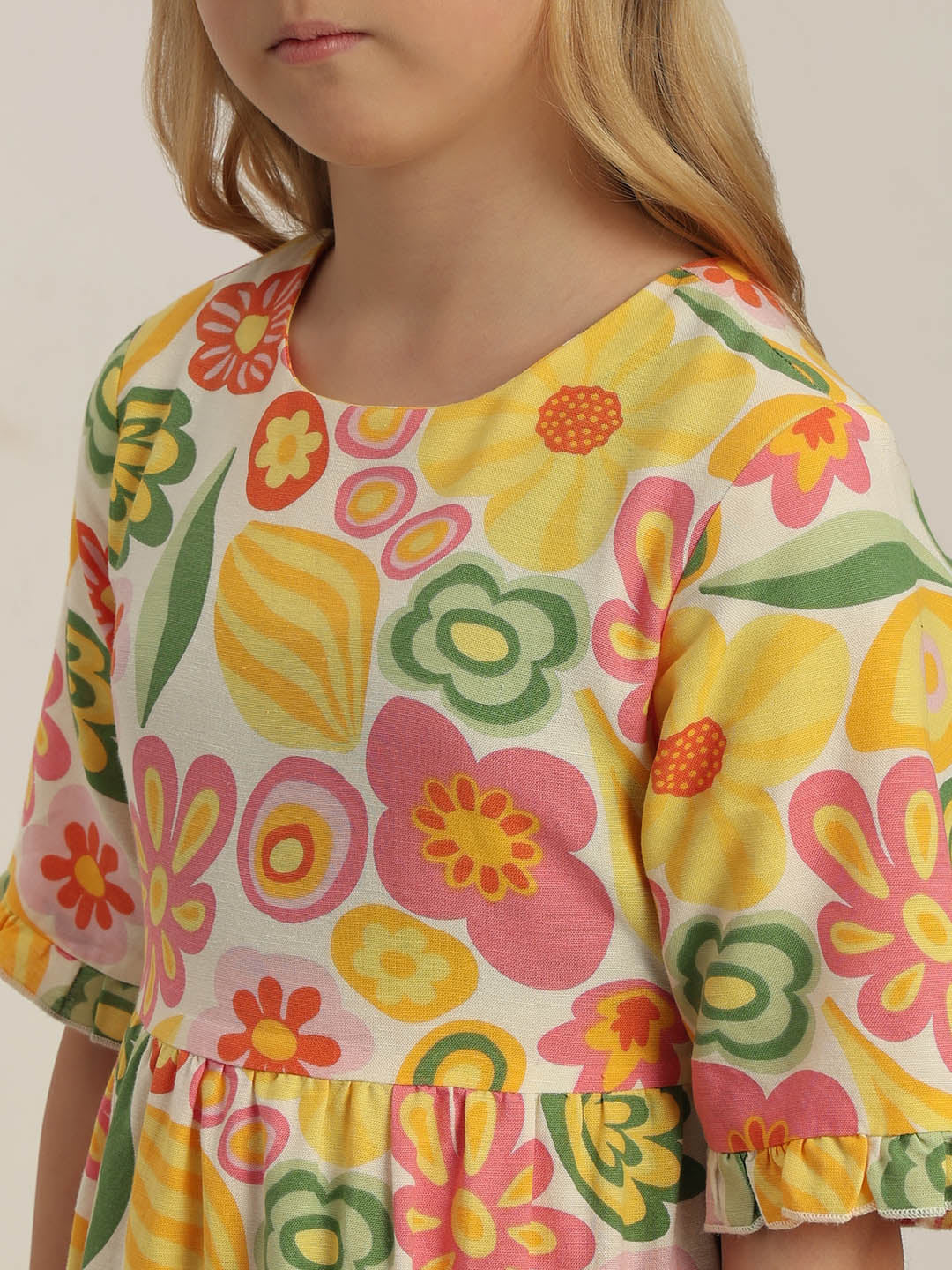 GIRLS Floral Fit & Flare Dress - Image 6