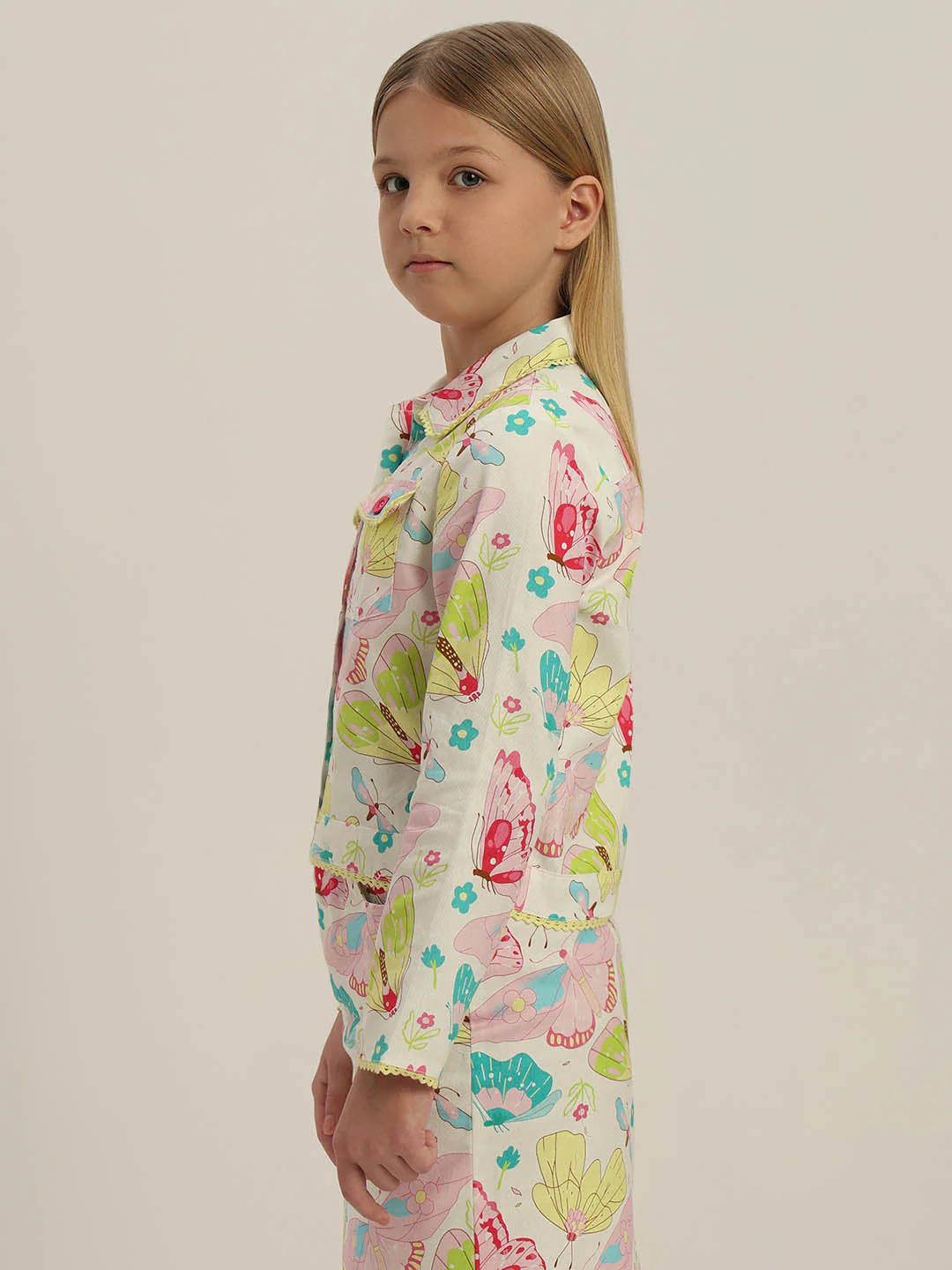 GIRLS Floral Printed Shirt - Image 3