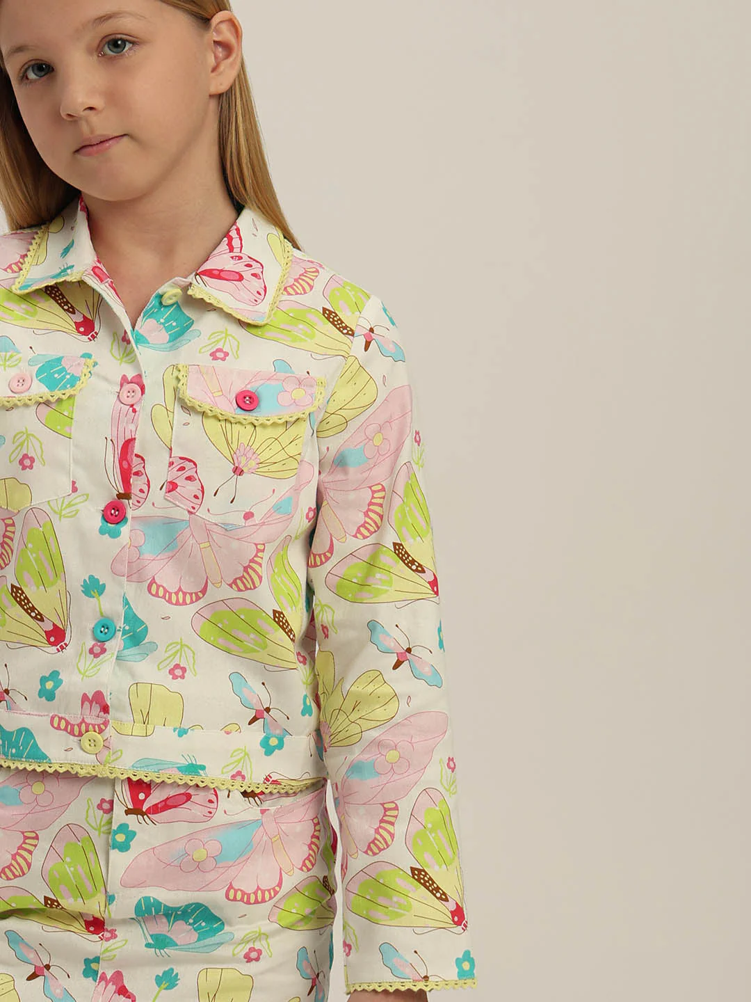 GIRLS Floral Printed Shirt - Image 6