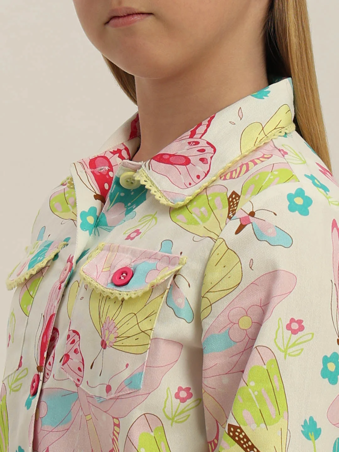 GIRLS Floral Printed Shirt - Image 8