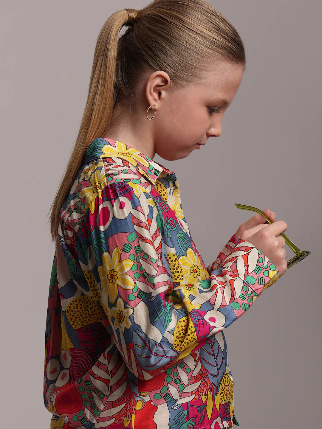 GIRL Multi-Colour Printed Shirt