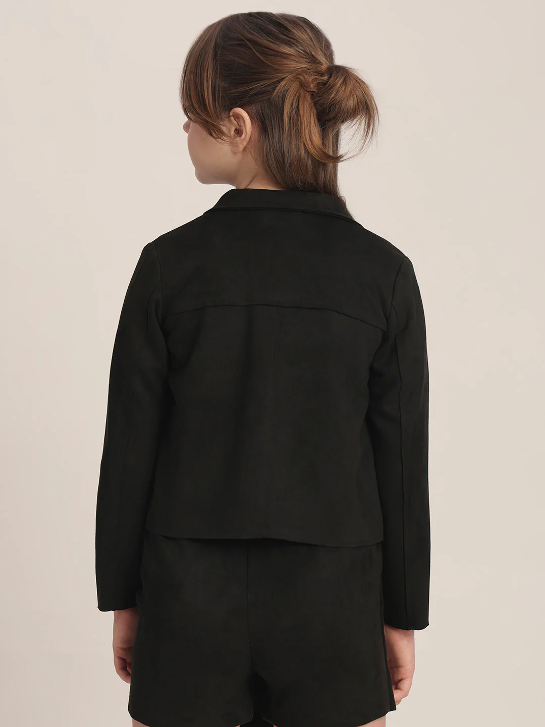 Girls Premium Black Shacket - Image 4