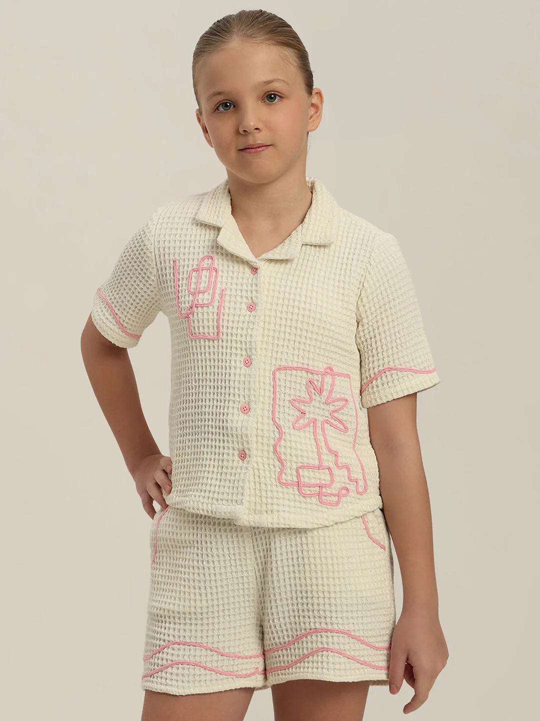 GIRL Embroidered Short Sleeves Shirt - Image 2