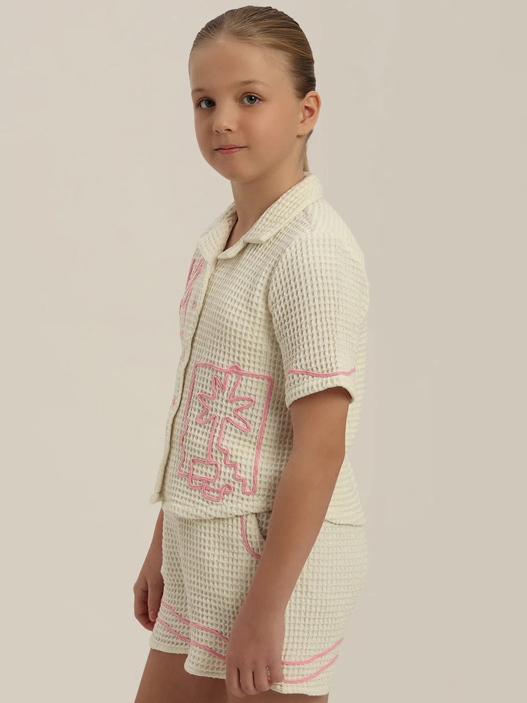 GIRL Embroidered Short Sleeves Shirt - Image 3