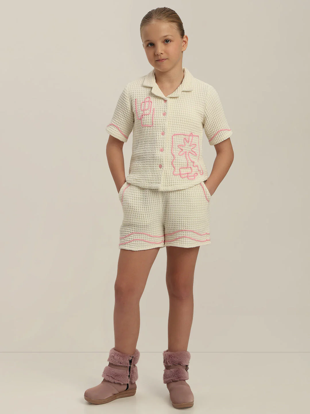 GIRL Embroidered Short Sleeves Shirt - Image 5