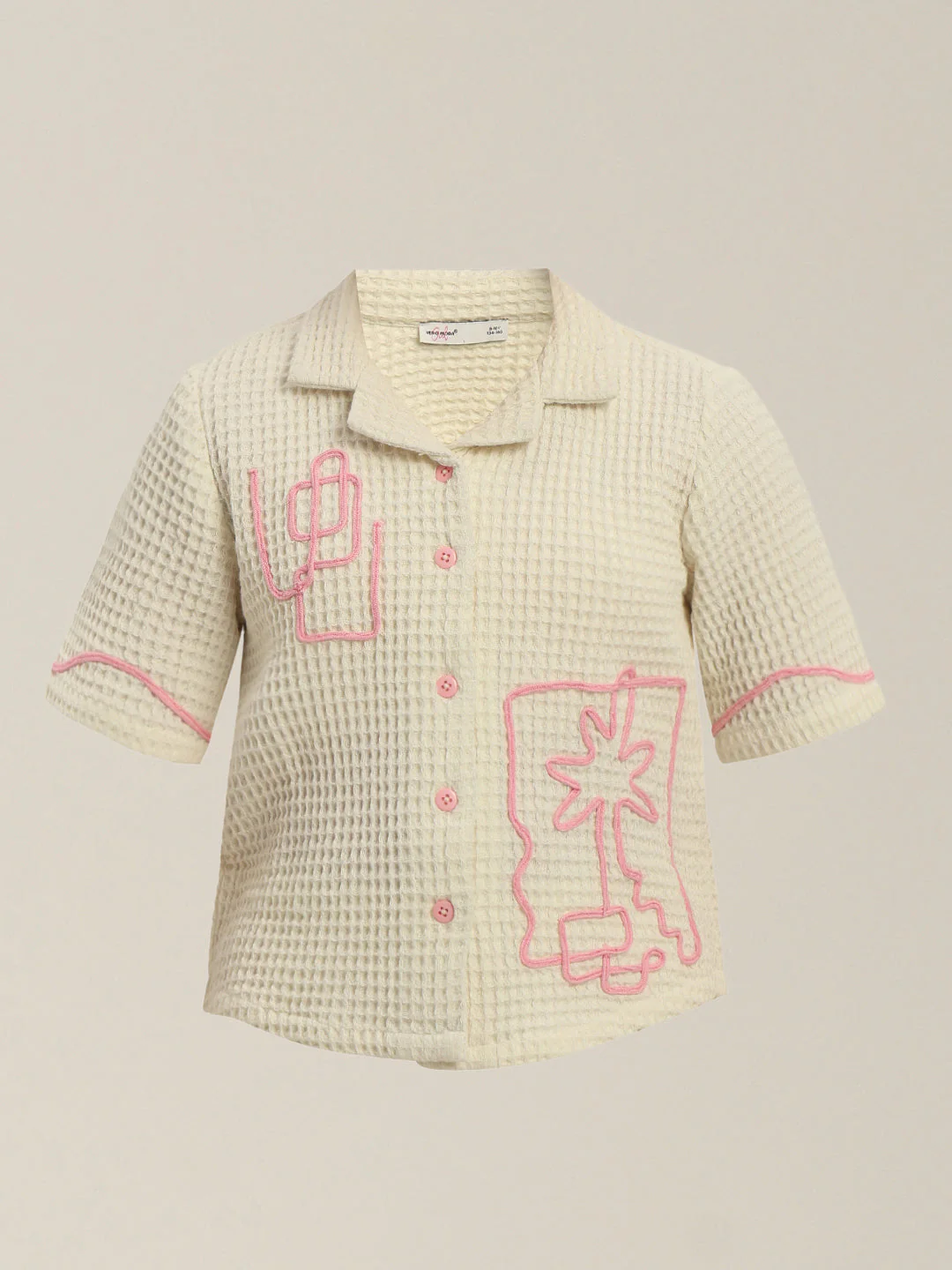 GIRL Embroidered Short Sleeves Shirt - Image 7
