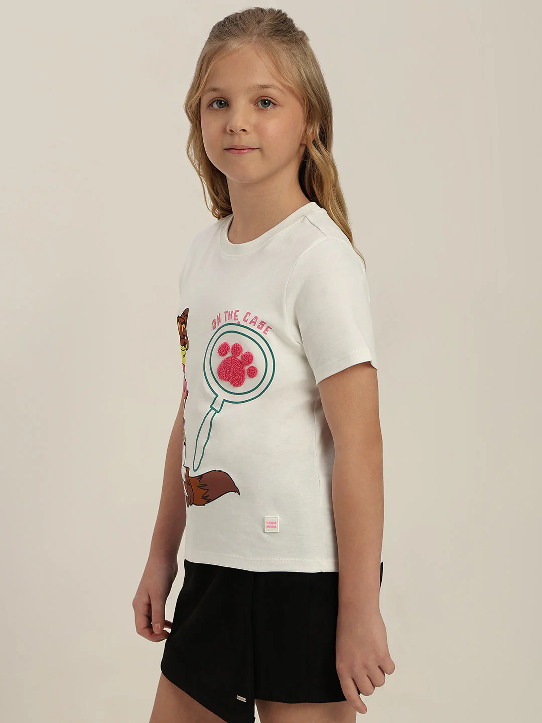 GIRLS White Zootopia Print T-shirt - Image 3