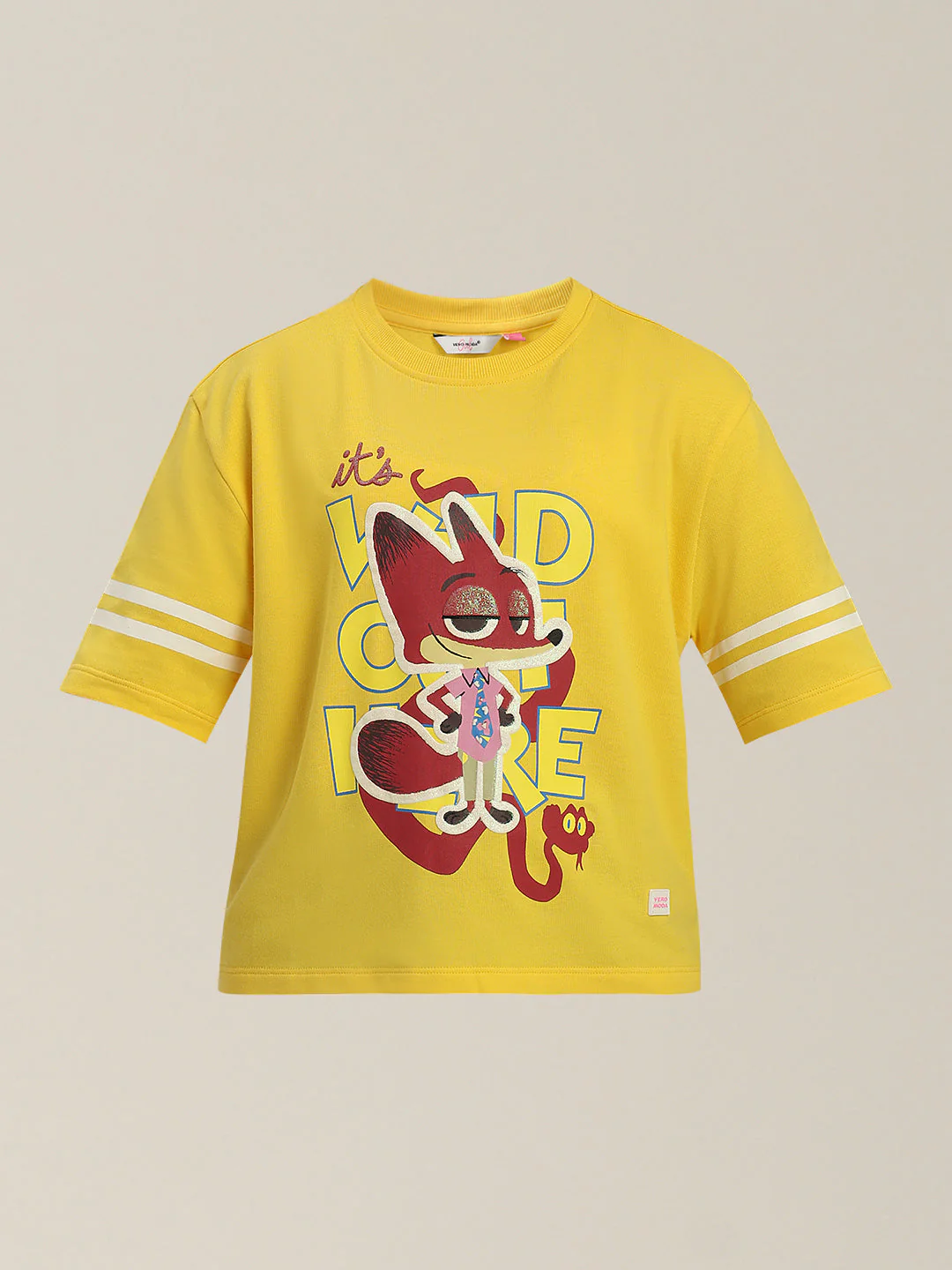 GIRLS Yellow Zootopia Print T-shirt - Image 7