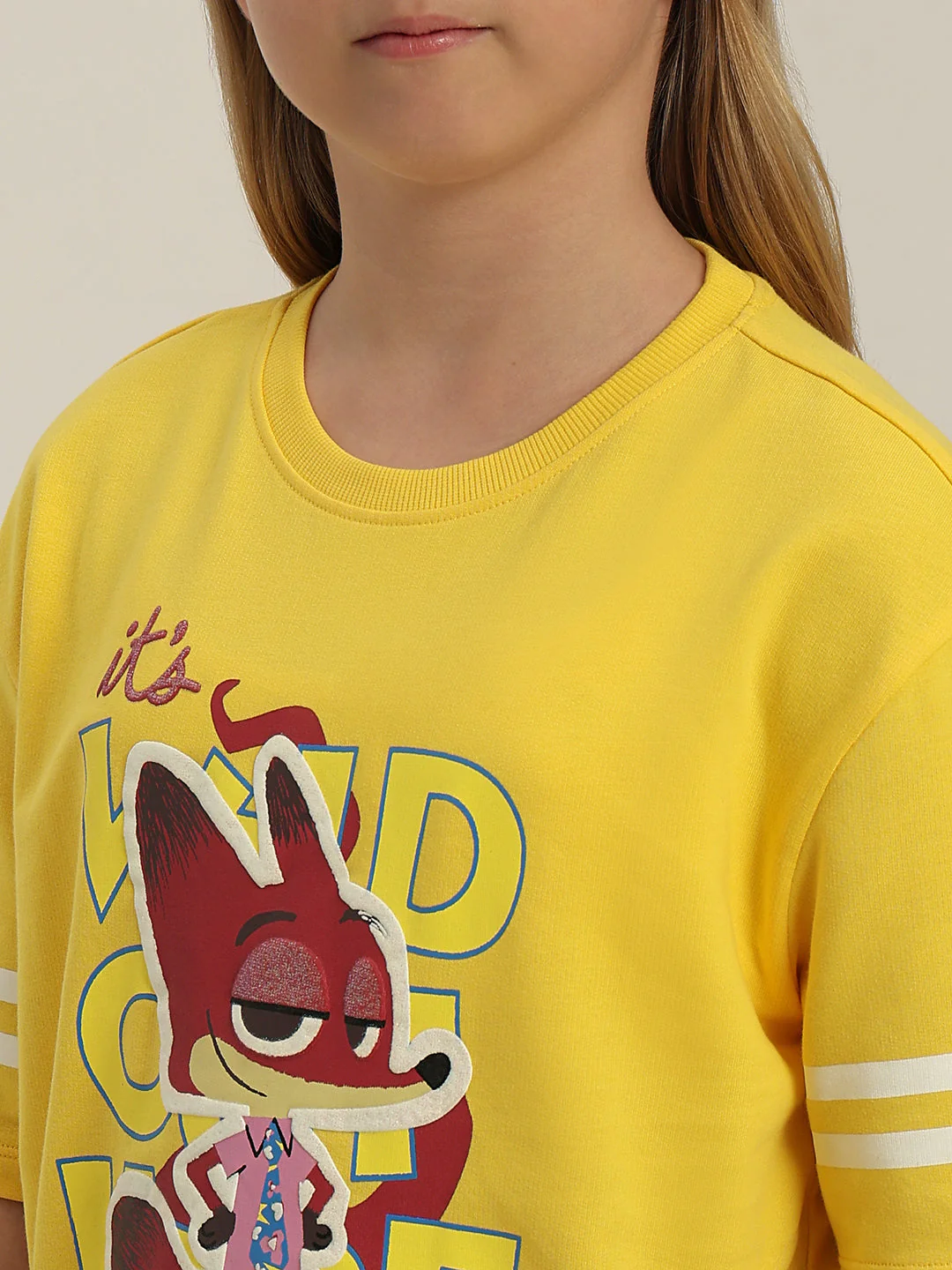 GIRLS Yellow Zootopia Print T-shirt - Image 8