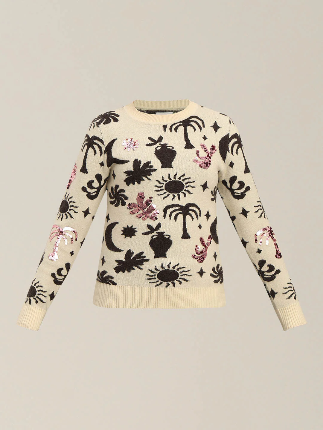 GIRLS Printed Round Neck Sweater - Image 7
