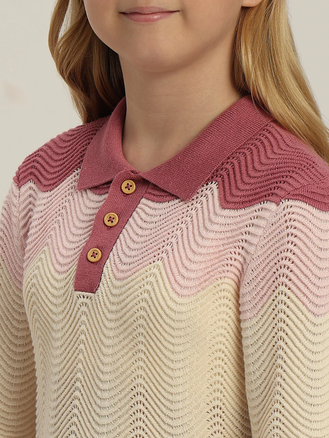 GIRL Colourblocked Knitted Polo - Image 8