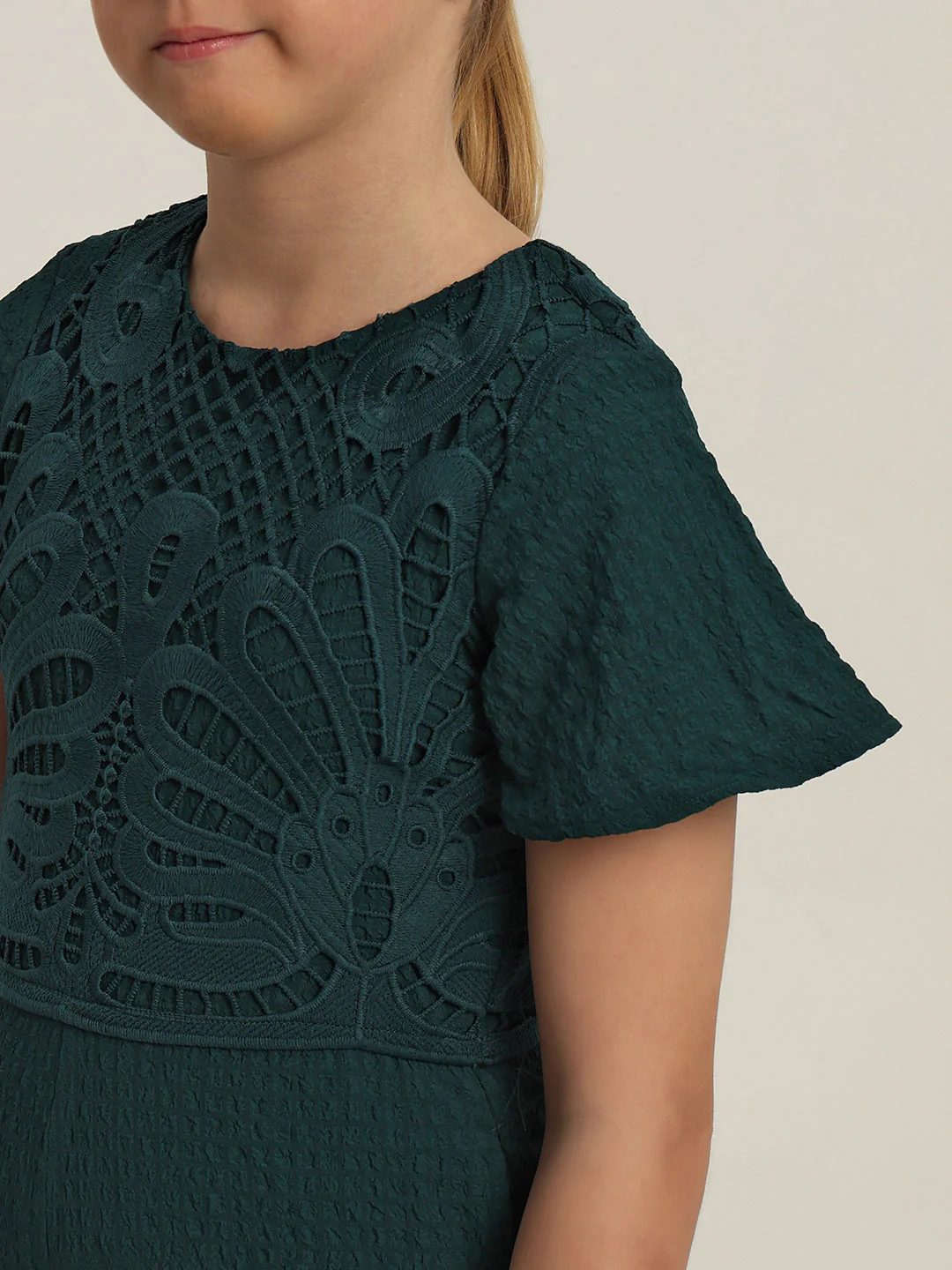 GIRL Dark Green Lace Jumpsuit - Image 6