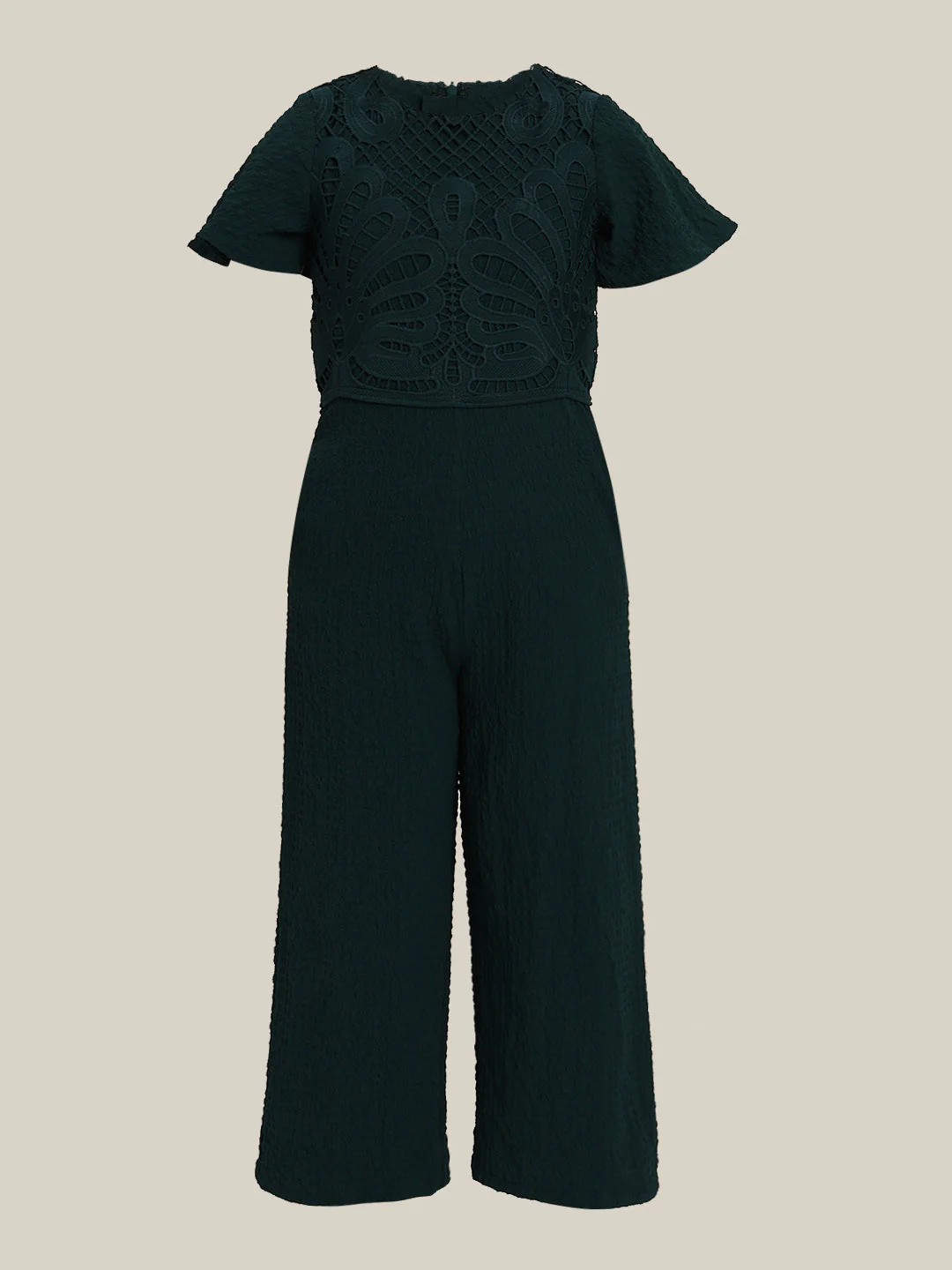 GIRL Dark Green Lace Jumpsuit - Image 7