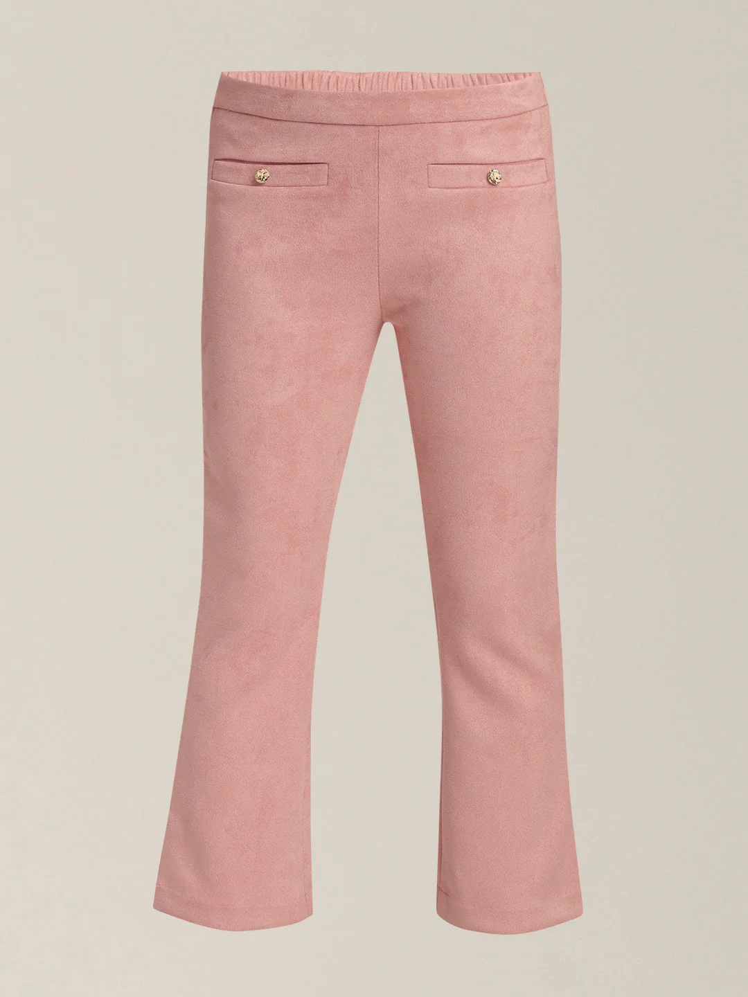 Girls Pink Bootcut Pants - Image 7