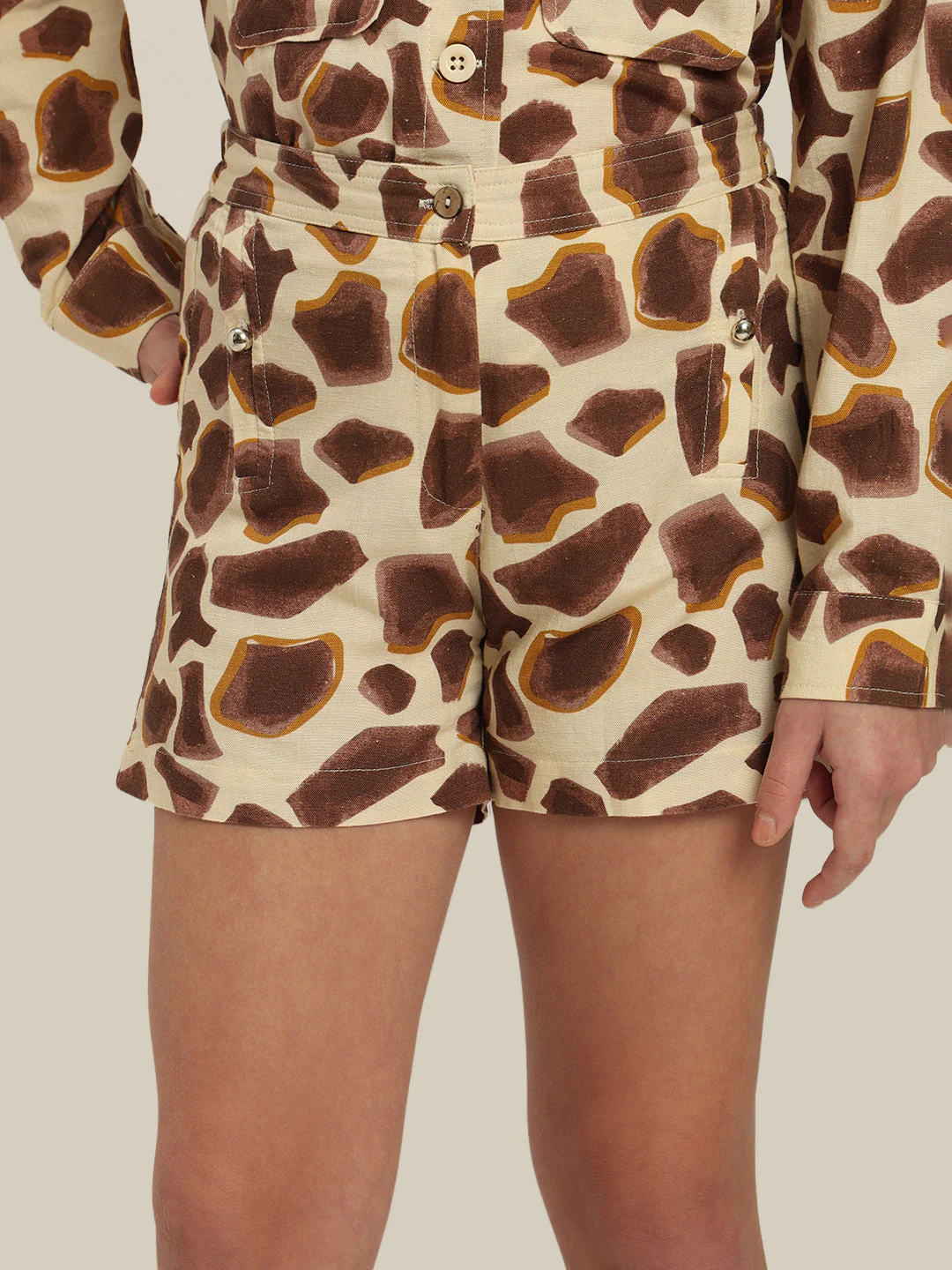 GIRL Animal Print Cotton Shorts - Image 6