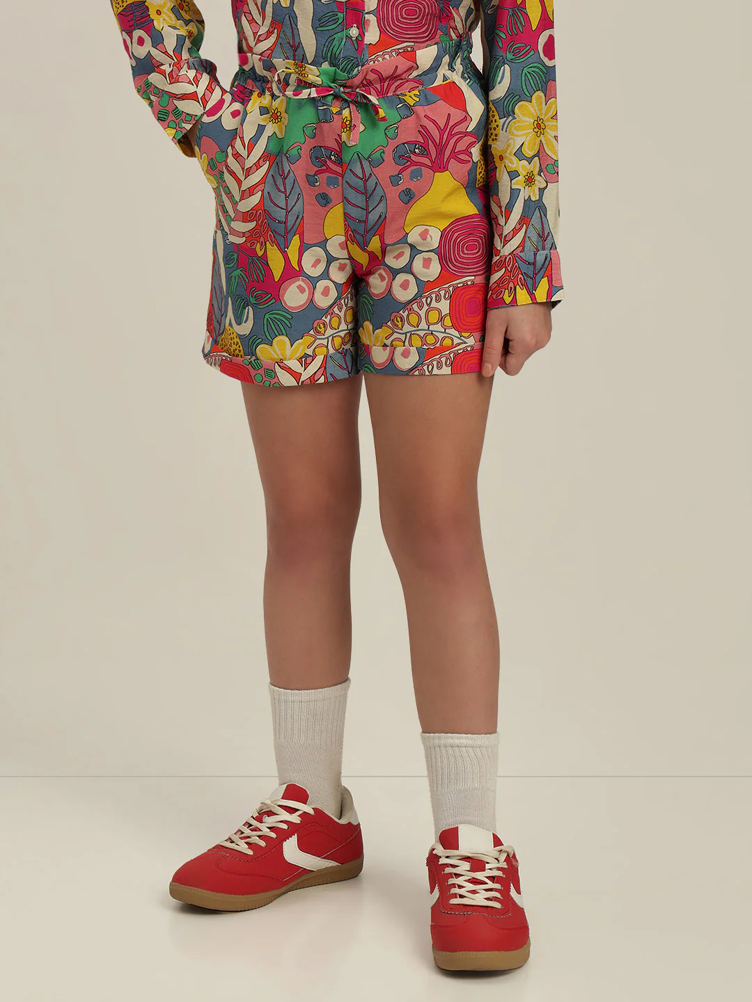 GIRL Multi-Colour Printed Shorts - Image 2
