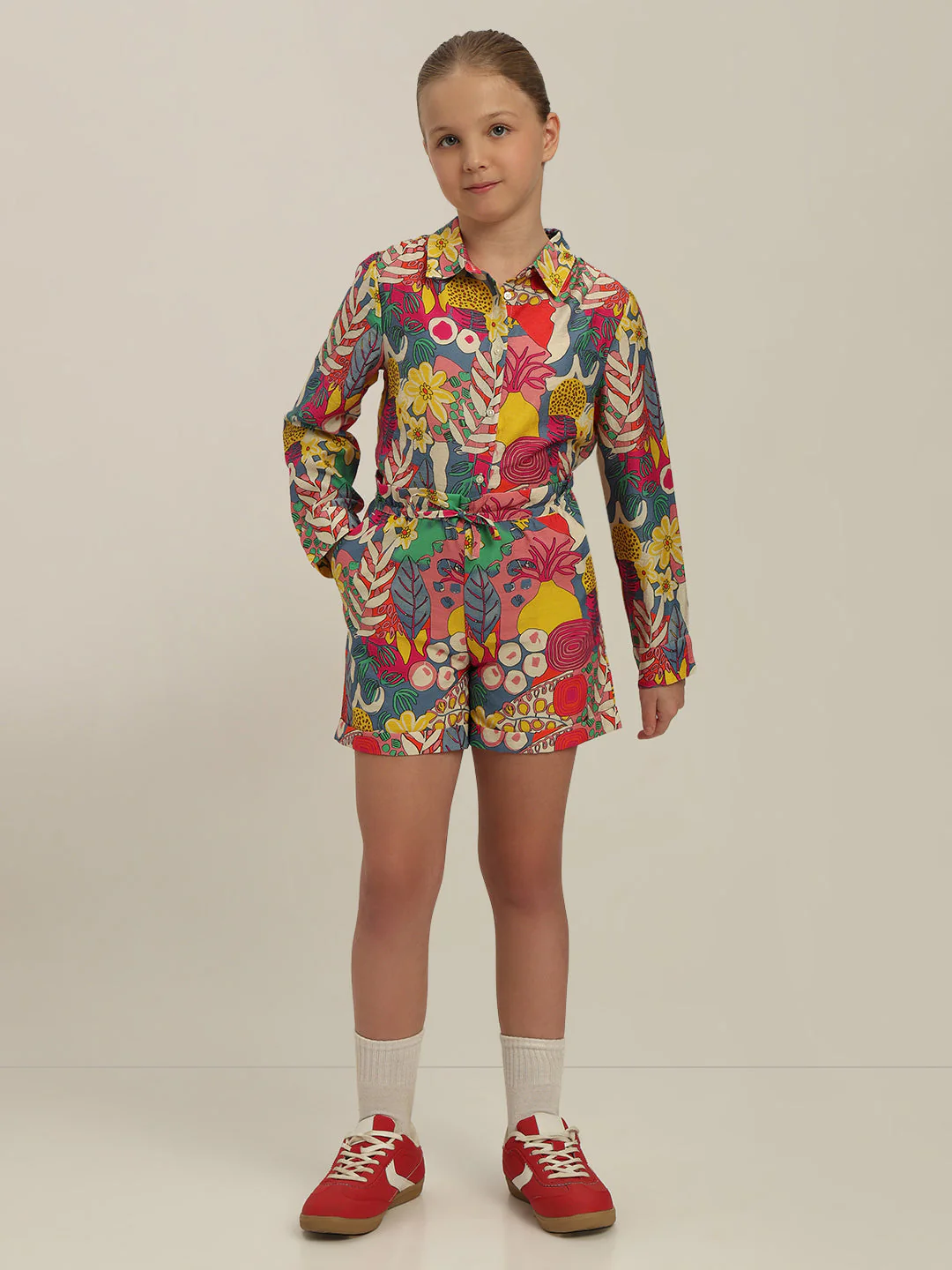 GIRL Multi-Colour Printed Shorts - Image 5