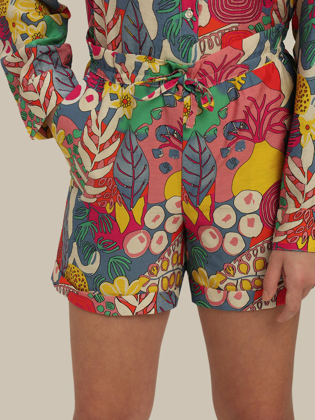 GIRL Multi-Colour Printed Shorts - Image 6