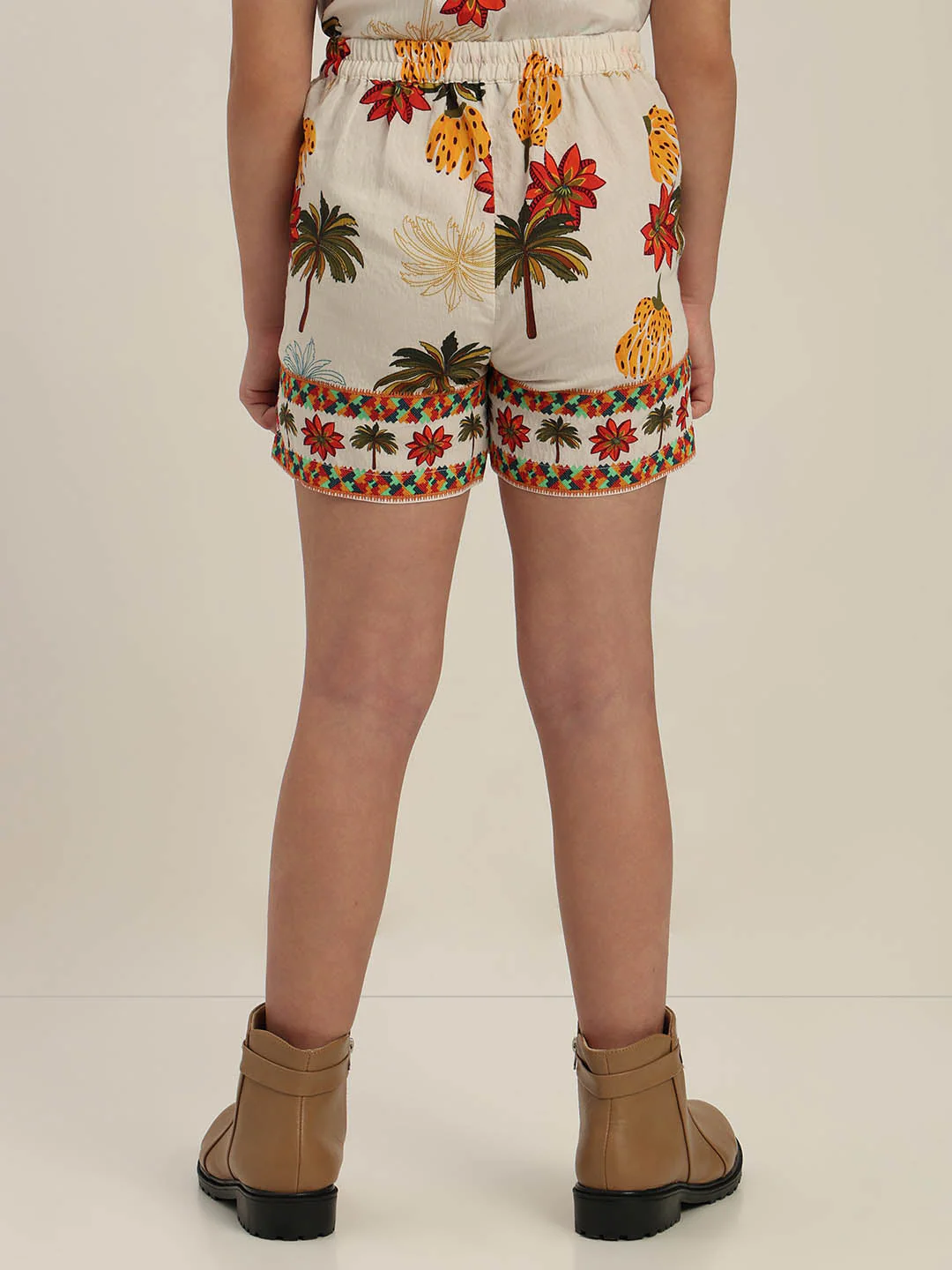 GIRLS Tropical Print Shorts - Image 4