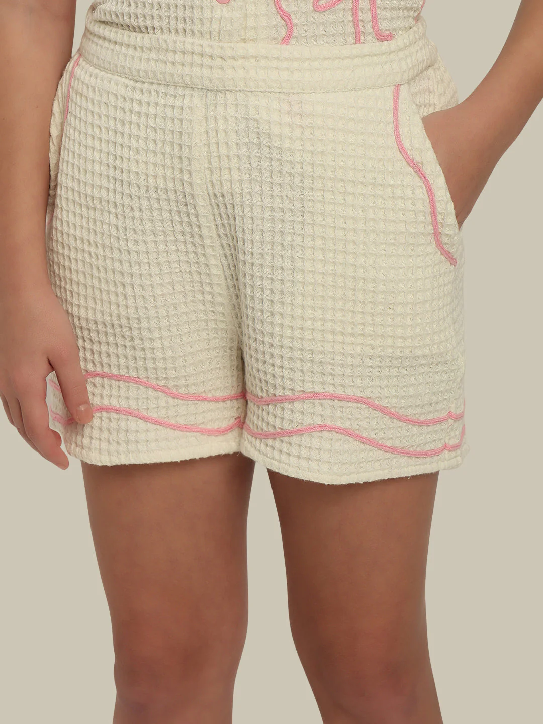 GIRL Embroidered Cotton Shorts - Image 6
